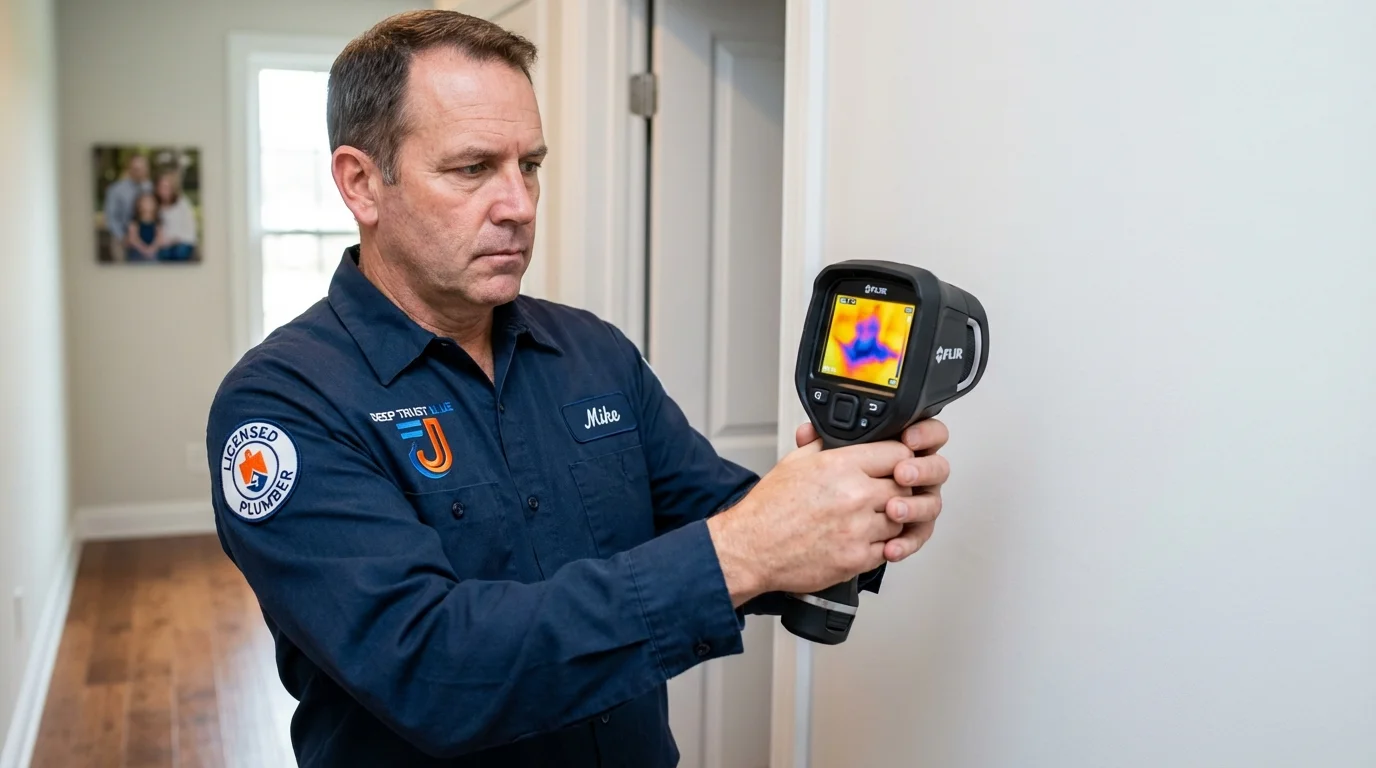Thermal imaging leak detection by Johns Plumbing LLC in Watkinsville